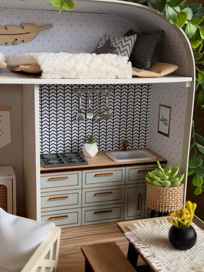 Die Übernachtungssuite – Großes Koffer-Puppenhaus