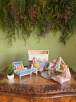 Pastell Frühlingsmöbel-Set – 1:12 Puppenhaus