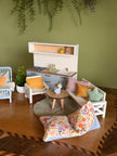 Pastell Frühlingsmöbel-Set – 1:12 Puppenhaus
