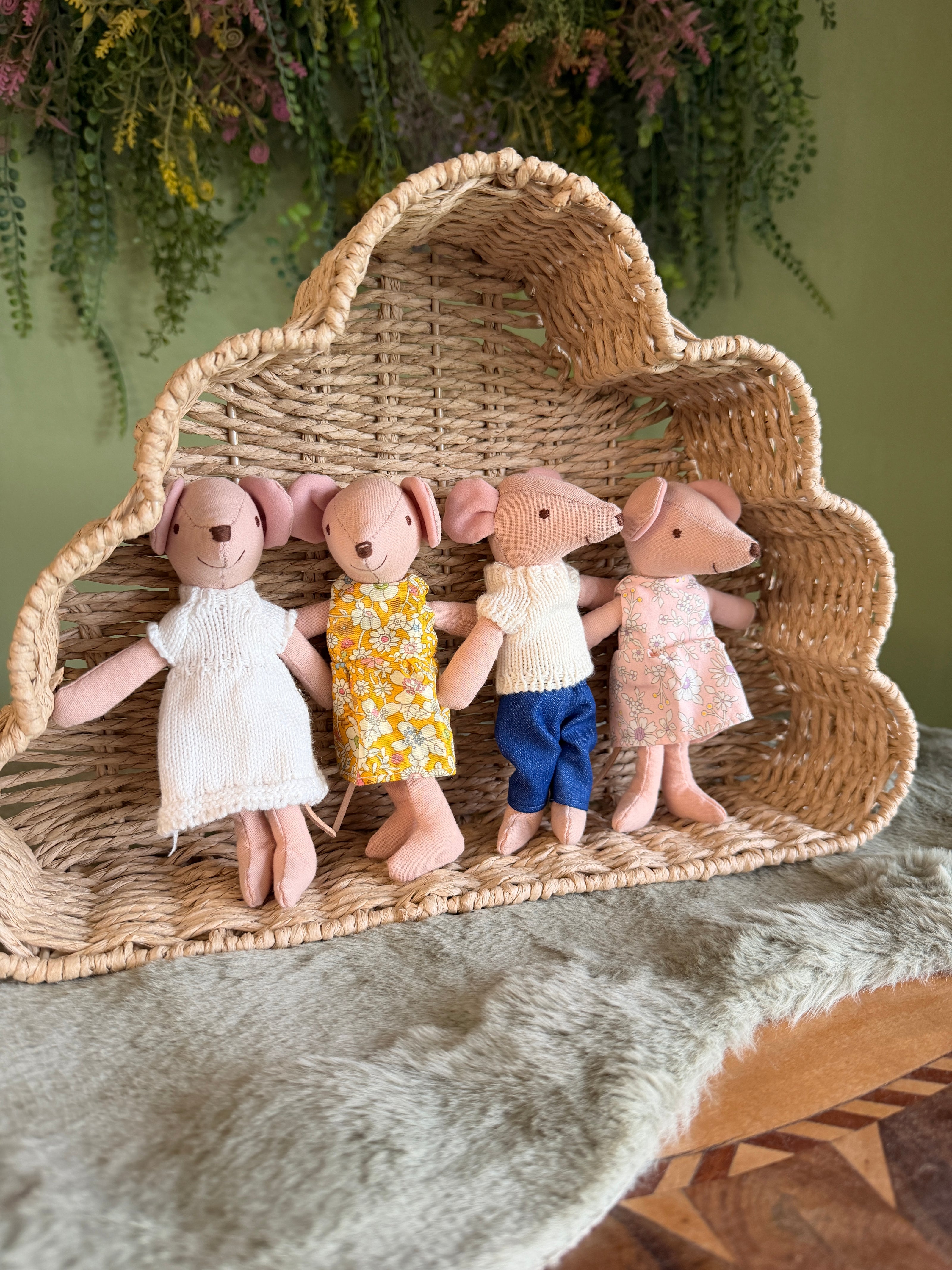 Mum and Dad Mouse Dolls