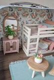 Kleines Puppenhaus im Koffer, Hasennest, Puppenhaus, Miniaturmöbel, Maßstab 1:12, Maileg Mäusehaus