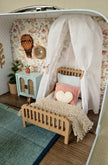 Kleines Puppenhaus im Koffer, Hasennest, Puppenhaus, Miniaturmöbel, Maßstab 1:12, Maileg Mäusehaus