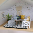 Miniatur-Wohnzimmer-Set im Maßstab 1:12, Luxe Comfort, moderne Puppenhausmöbel (perfekt für das Ikea Flisat Puppenhaus)