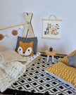 Puppenhaus-Kinderzimmer-Set im Maßstab 1:12, Cozy Fox, Miniaturmöbel-Set, Maileg-Mäuse (perfekt für Ikea-Puppenhäuser)