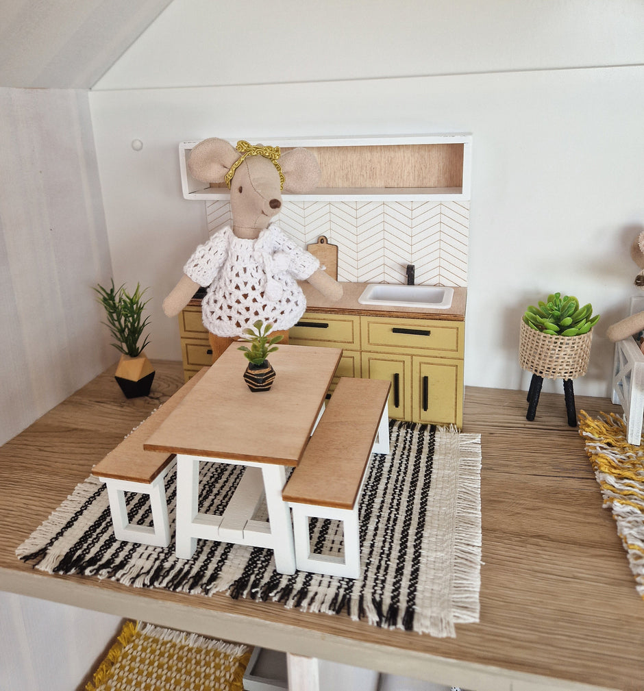 Miniatur-Puppenhausküche, Mellow, Maßstab 1:12, Miniaturmöbel (perfekt für Ikea-Puppenhäuser)