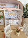 Cozy Rose Cottage – Large Suitcase Dollhouse, handmade in Slovenia – photo 4