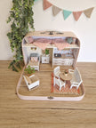 Cozy Rose Cottage – Large Suitcase Dollhouse, handmade in Slovenia – photo 9