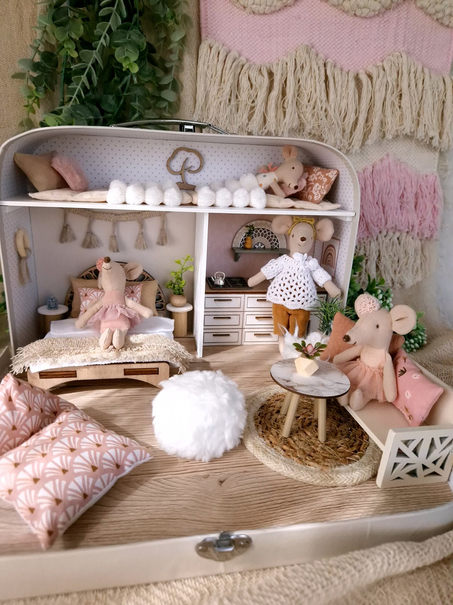 Bohemian – Großes Koffer-Puppenhaus