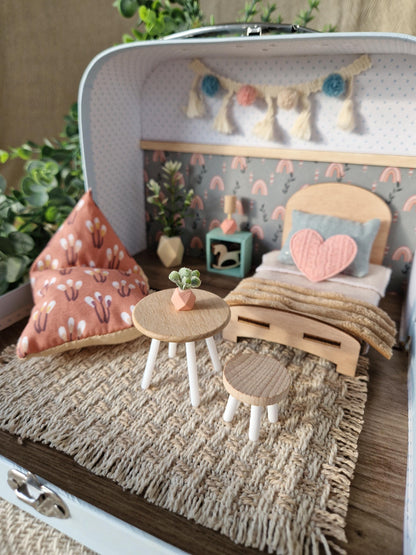 Rose Rainbow - Small Suitcase Dollhouse