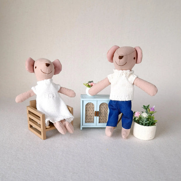 Mum and Dad Mouse Dolls