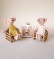 Mouse Dolls, Handmade Fabric Dolls