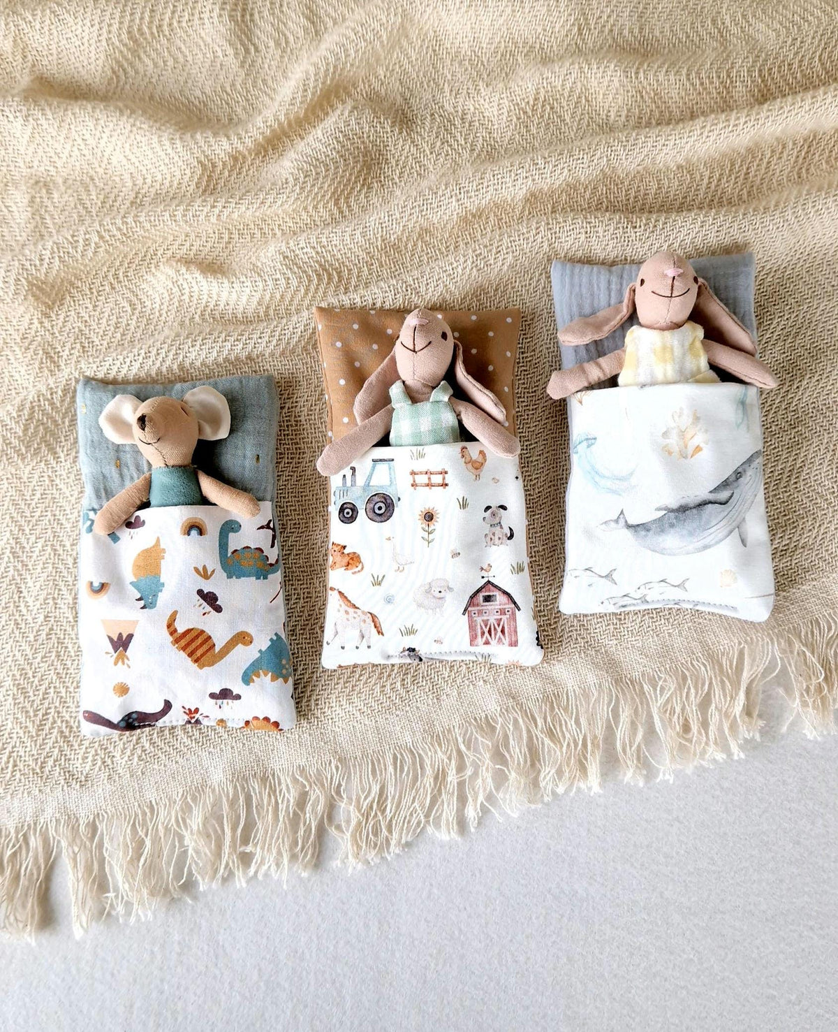 Soft Fabric Sleeping Bag, 1:12 Scale, handmade – photo 9