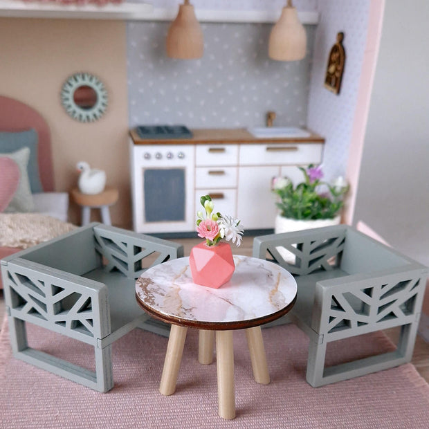 Spring Breeze – Medium Suitcase Dollhouse, handmade in Slovenia – photo 2