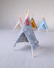 Miniature Felt Teepee, handmade 1:12 miniature – photo 2