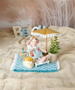 Miniature Beach Lounge Set, 1:12 Scale, handmade – photo 6