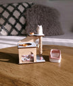 Miniature Cat House with Little Cat, 1:12 Scale, handmade – photo 4
