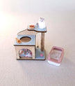 Miniature Cat House with Little Cat, 1:12 Scale, handmade – photo 8