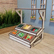 Selbstgebauter Miniatur-Bauernmarktstand