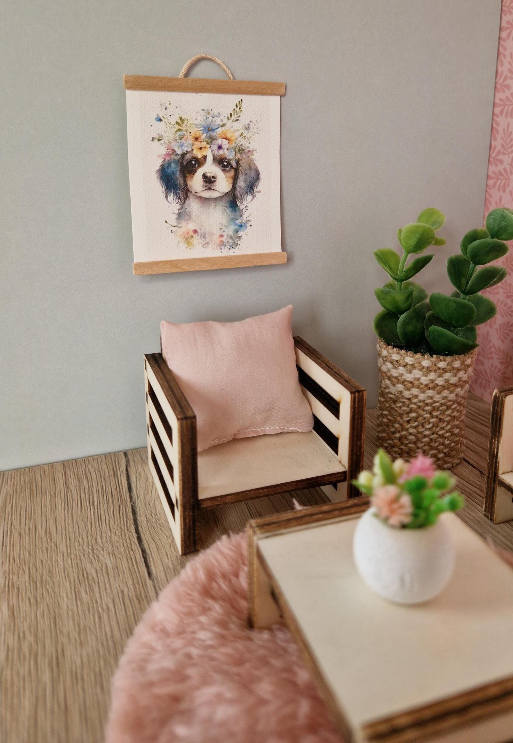 Skandinavische Miniatur-Sofagarnitur selber bauen – Moderne Holzmöbel für Maileg & Puppenhausspiele
