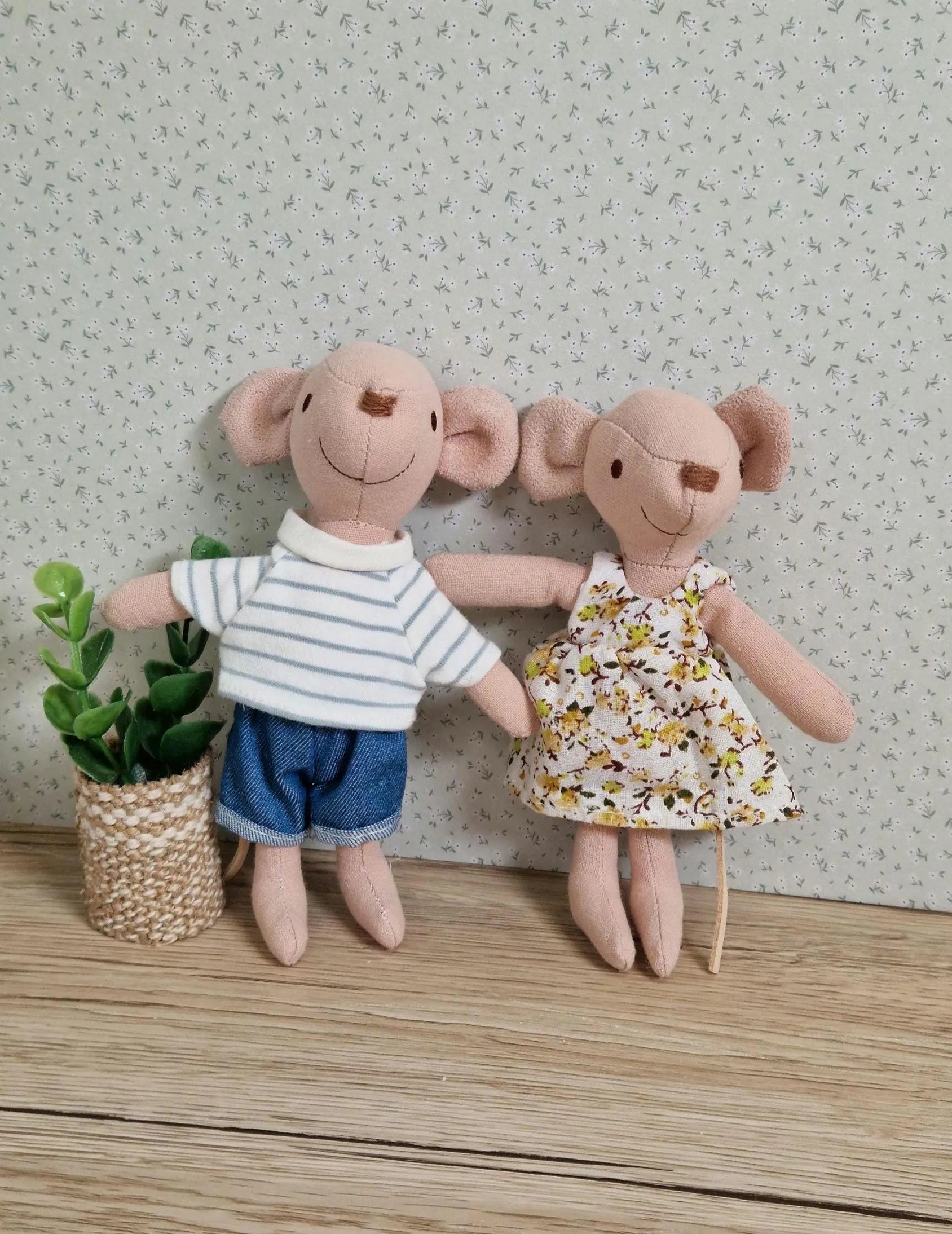 Mum and Dad Mouse Dolls