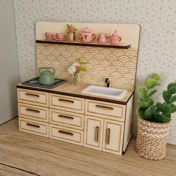 Miniaturküchenset zum Selberbauen – Holzmöbel für Maileg & Puppen