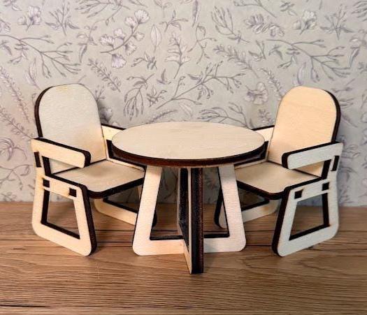 DIY Japandi Mini-Essgruppe – Minimalistische Holzmöbel für Maileg & Puppen