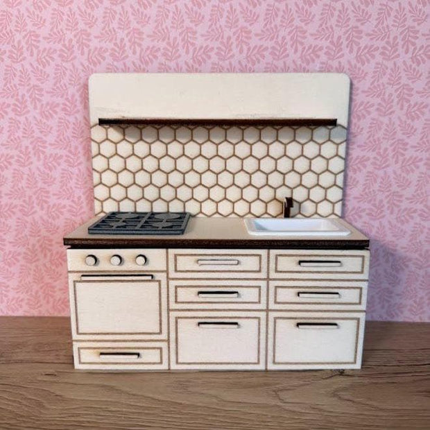 Sechseckige Puppenhausküche selber bauen – Klares, modernes Design