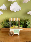 Miniature Lemonade Stand – Rolling Market Cart, handmade 1:12 miniature – photo 2