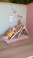 Miniature Pikler Triangle with Slide, handmade 1:12 miniature – photo 3