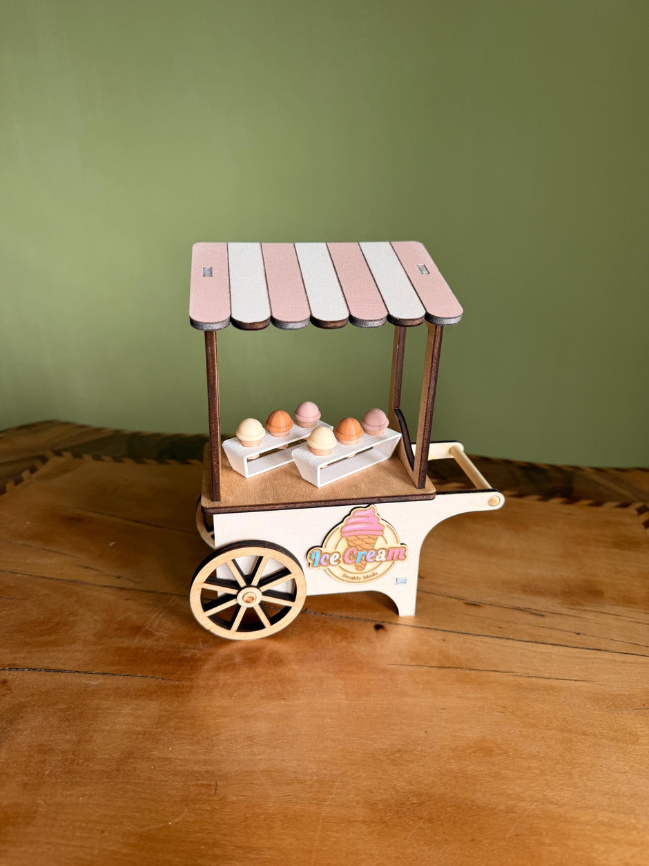 Miniature Ice Cream Cart, handmade 1:12 miniature – photo 3