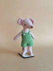 Pip – handmade fabric mouse doll, 13 cm – photo 4