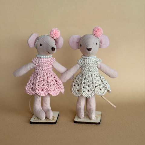 Ballerina Mouse – Fabric Doll, 13 cm – photo 2