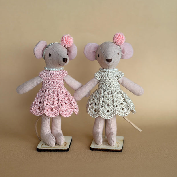 Ballerina Mouse – Fabric Doll, 13 cm – photo 2
