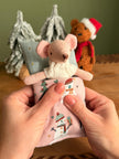 Christmas Sleeping Bag – White & Green with Light Pink – photo 8